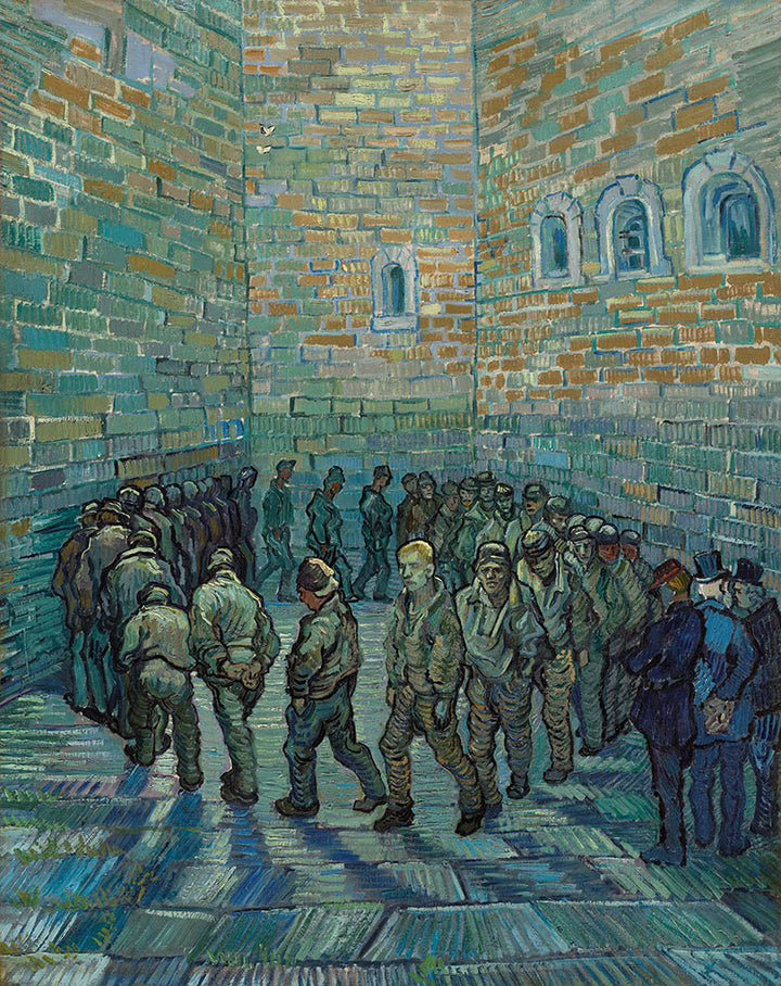 Prisoners Exercising by Vincent van Gogh - Art Print - Zapista