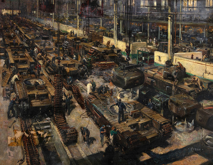 Production of Tanks by Terence Cuneo - Art Print - Zapista