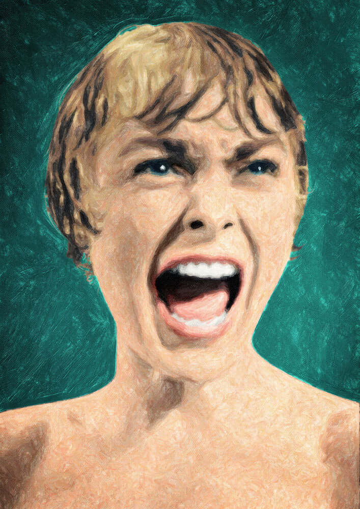 Psycho Shower Scene - Art Print - Zapista