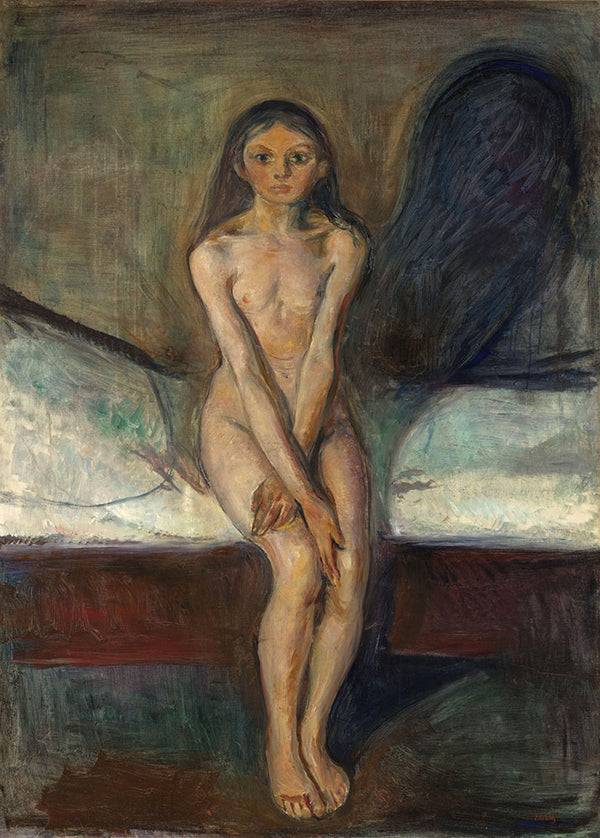 Puberty by Edvard Munch - Art Print - Zapista