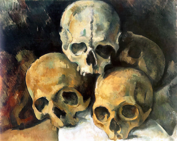 Pyramid of Skulls by Paul Cezanne - Art Print - Zapista