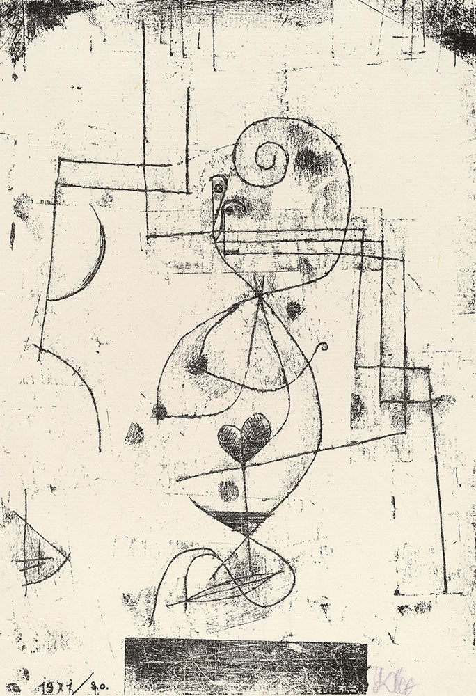 Queen of Hearts by Paul Klee - Art Print - Zapista