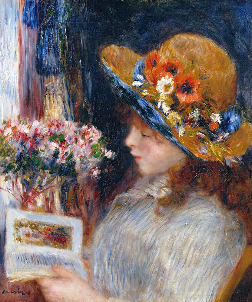 Reading Girl by Pierre-Auguste Renoir - Art Print - Zapista