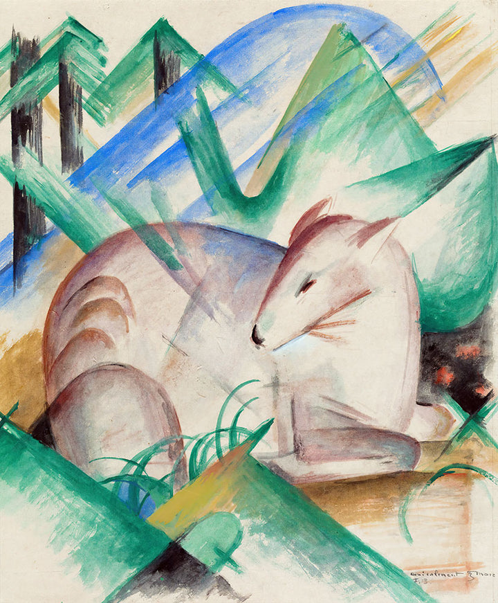 Red Deer by Franz Marc - Art Print - Zapista