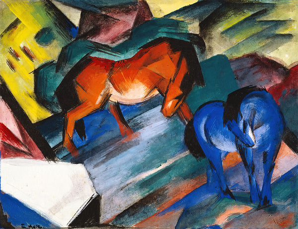 Red and Blue Horse by Franz Marc - Art Print - Zapista