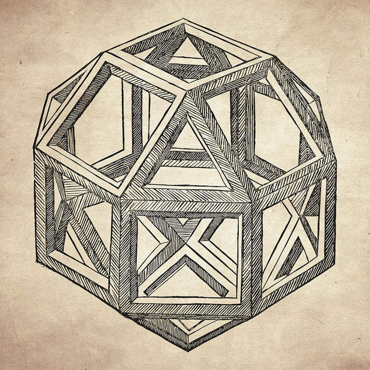 Rhombicuboctahedron by Leonardo da Vinci - Art Print - Zapista