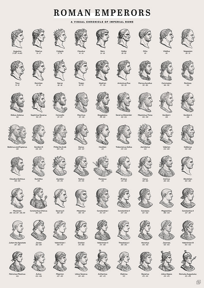 Roman Emperors - Art Print - Zapista