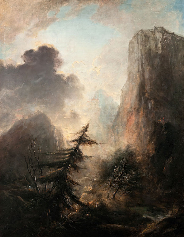 Romantic Landscape with Spruce by Elias Martin - Art Print - Zapista