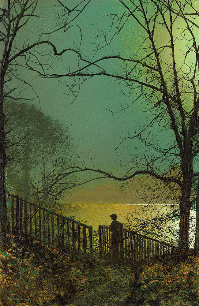 Roundhay Park Lake by John Atkinson Grimshaw - Art Print - Zapista