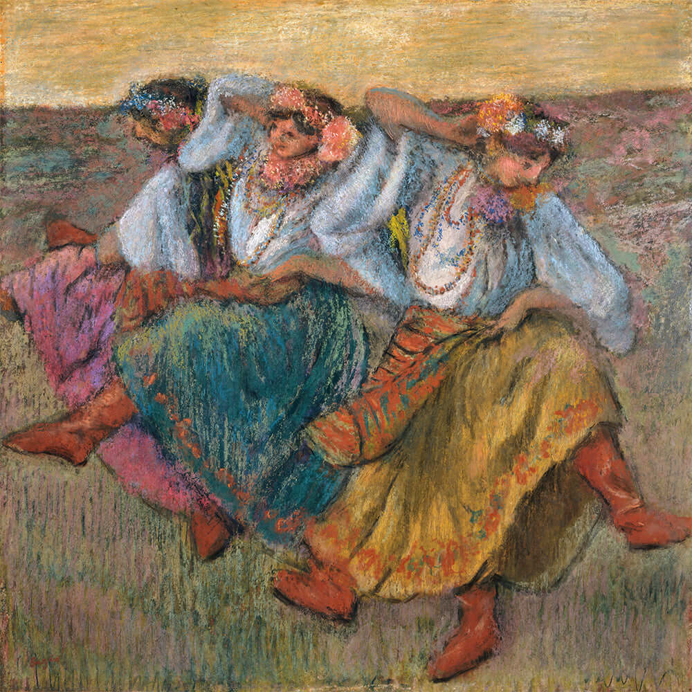 Ukrainian Dancers by Edgar Degas - Art Print - Zapista