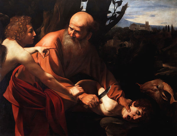 Sacrifice of Isaac by Caravaggio - Art Print - Zapista