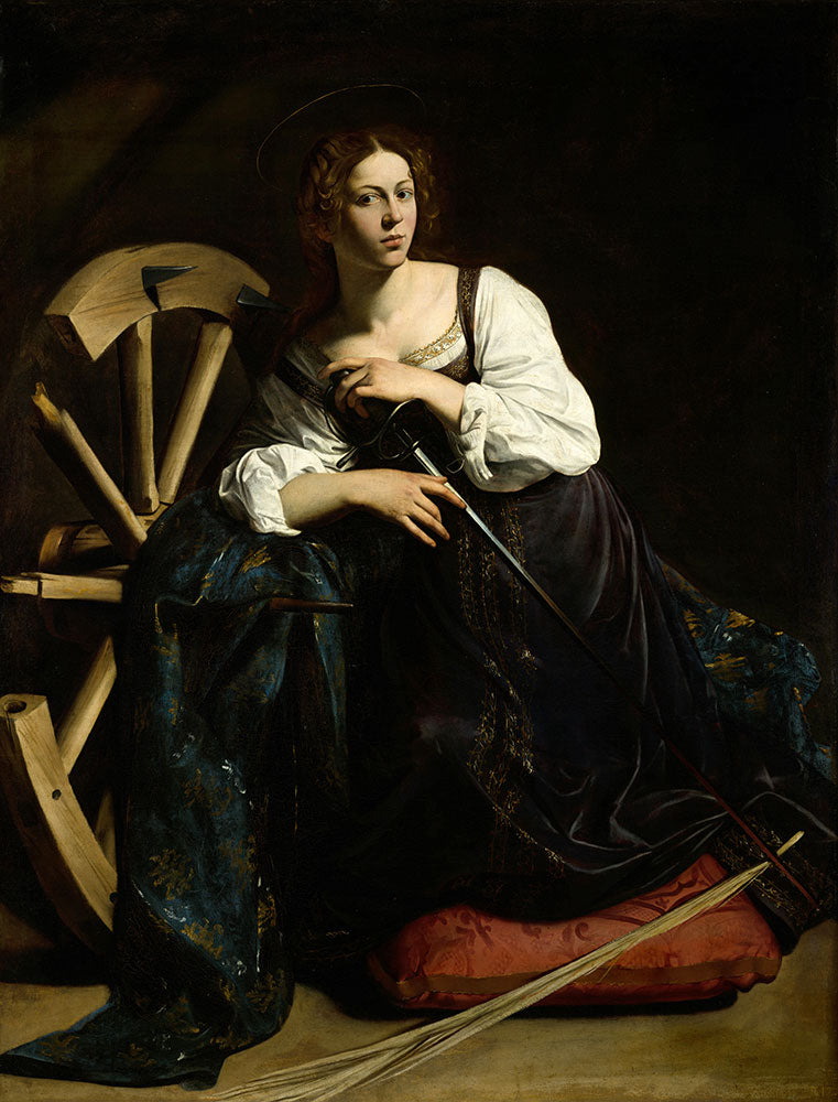 Saint Catherine of Alexandria by Caravaggio - Art Print - Zapista