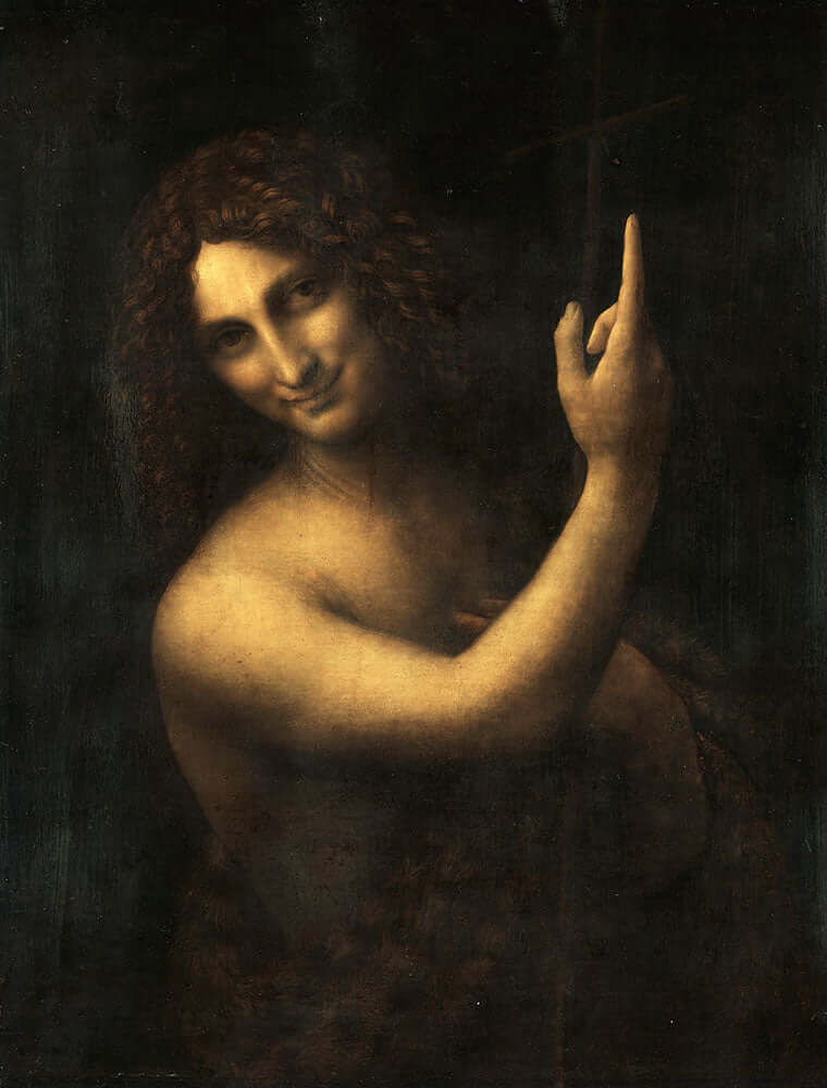 Saint John the Baptist by Leonardo da Vinci - Art Print - Zapista