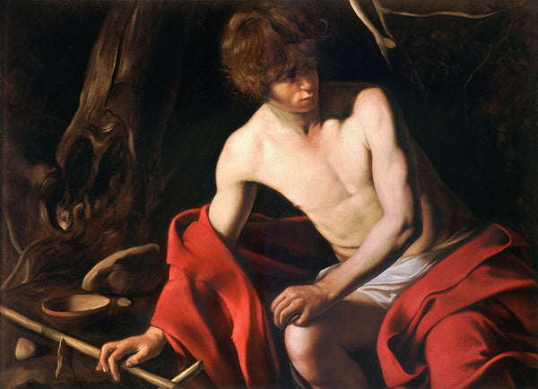 Saint John the Baptist by Caravaggio - Art Print - Zapista