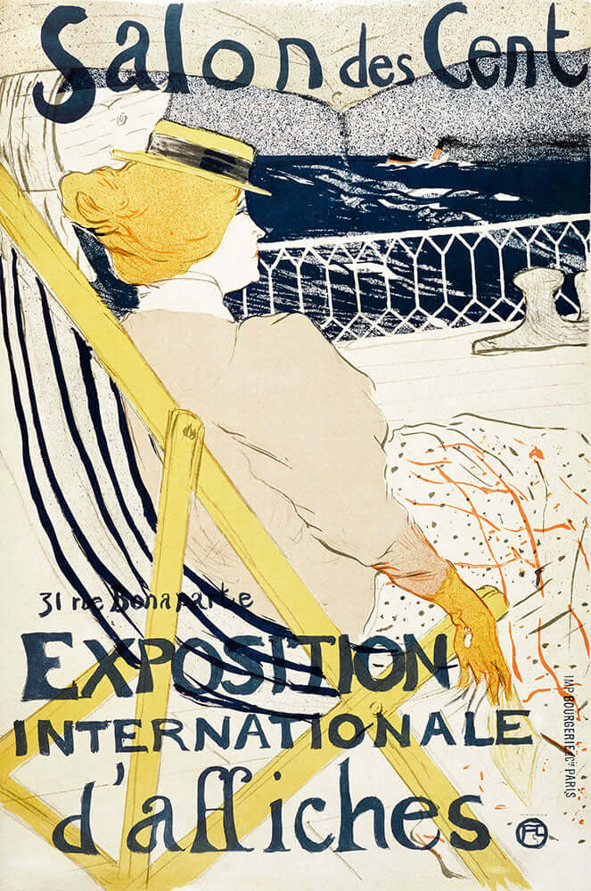 Salon des Cent: Exposition Internationale d'affiches by Henri de Toulouse-Lautrec - Art Print - Zapista