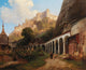 Salzburg, a View of St. Peter's Cemetery by Johann Fischbach - Art Print - Zapista