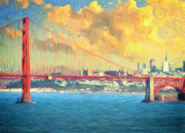 San Francisco City Skyline - Art Print - Zapista