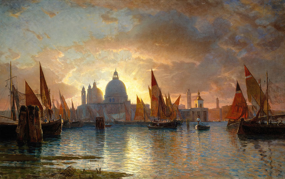 Santa Maria della Salute, Sunset by William Stanley Haseltine - Art Print - Zapista