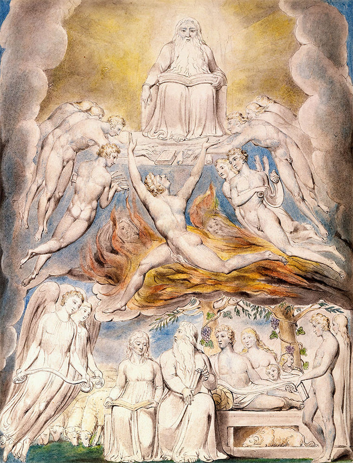 Satan Before the Throne of God by William Blake - Art Print - Zapista