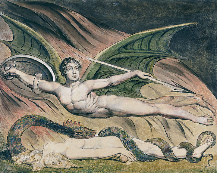 Satan Exulting over Eve by William Blake - Art Print - Zapista