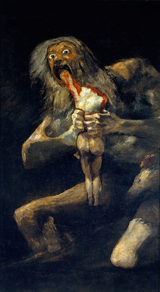 Saturn Devouring His Son by Francisco Goya - Art Print - Zapista