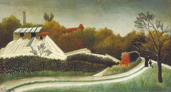 Sawmill, Outskirts of Paris by Henri Rousseau - Art Print - Zapista