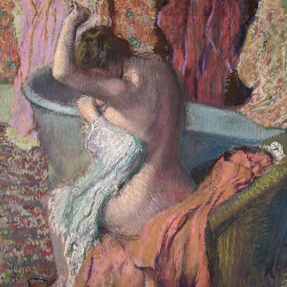 Seated Bather by Edgar Degas - Art Print - Zapista