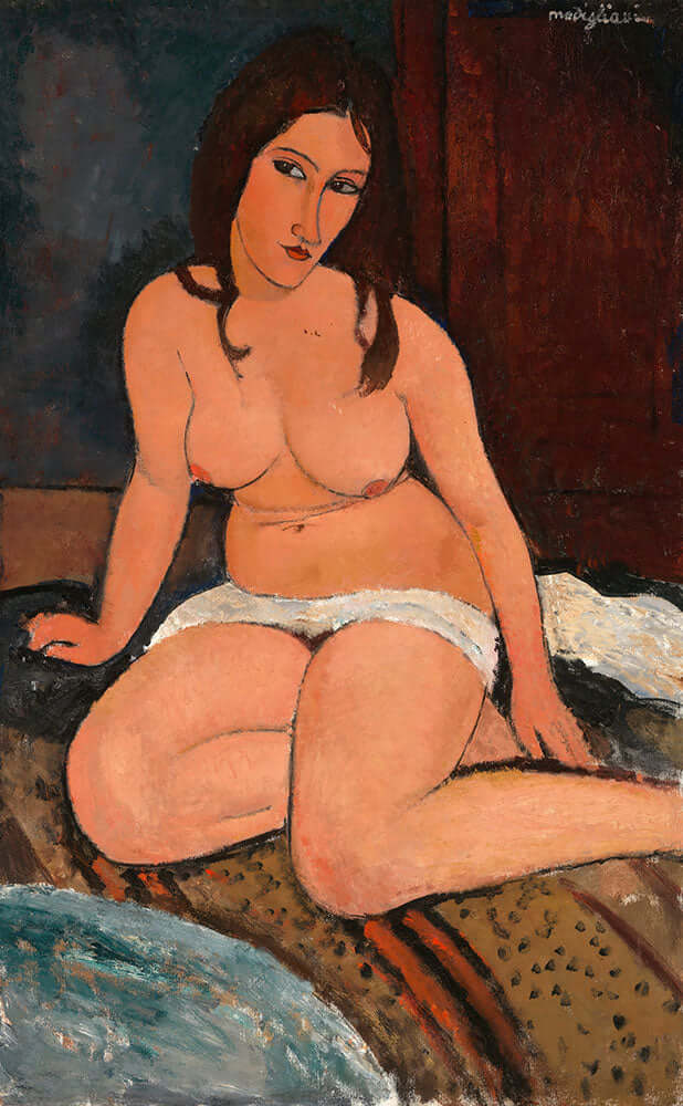 Seated Nude by Amedeo Modigliani - Art Print - Zapista