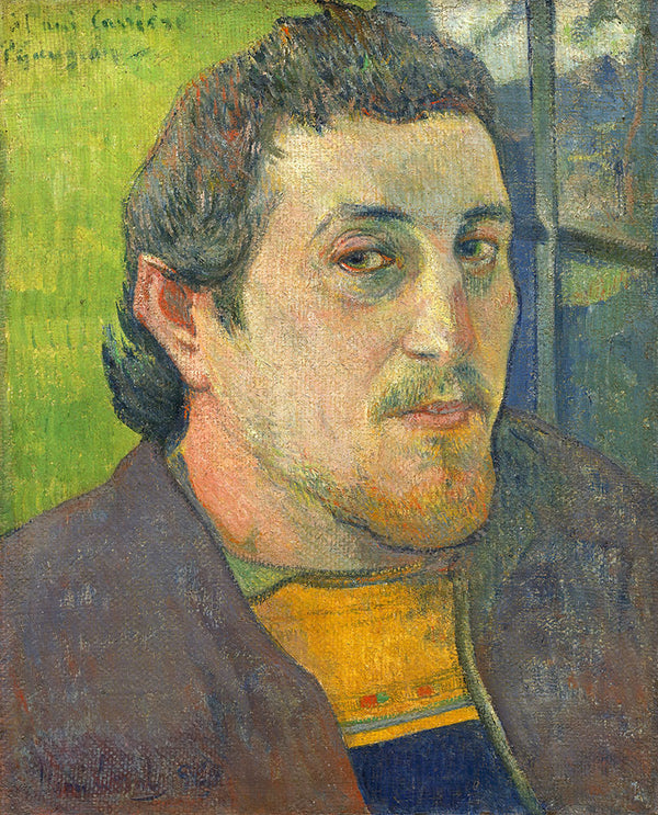 Self-Portrait Dedicated to Carriere by Paul Gauguin - Art Print - Zapista