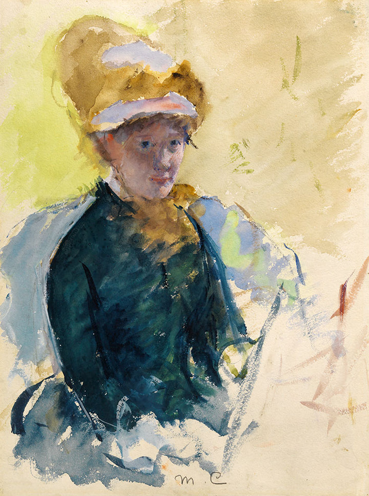 Self-Portrait by Mary Cassatt - Art Print - Zapista