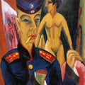 Self-Portrait as a Soldier by Ernst Ludwig Kirchner - Art Print - Zapista