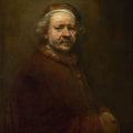 Self-Portrait at the Age of 63 by Rembrandt Harmenszoon van Rijn - Art Print - Zapista