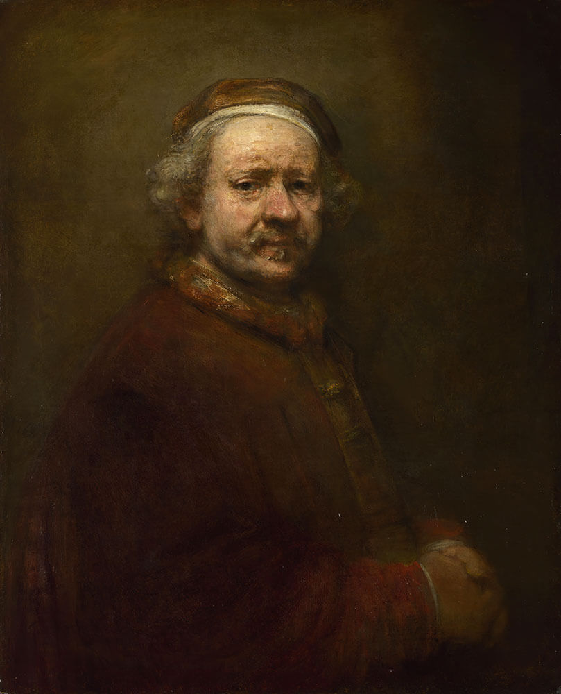 Self-Portrait at the Age of 63 by Rembrandt Harmenszoon van Rijn - Art Print - Zapista