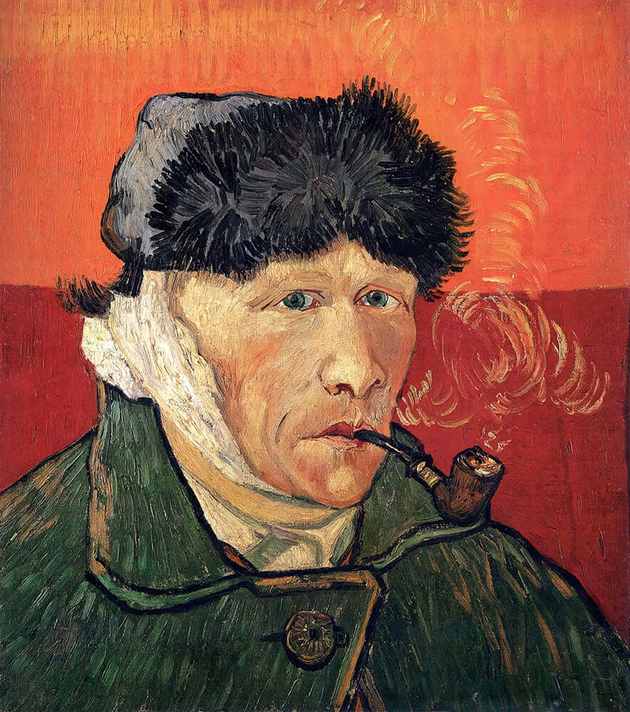 Self-Portrait with Bandaged Ear by Vincent van Gogh - Art Print - Zapista