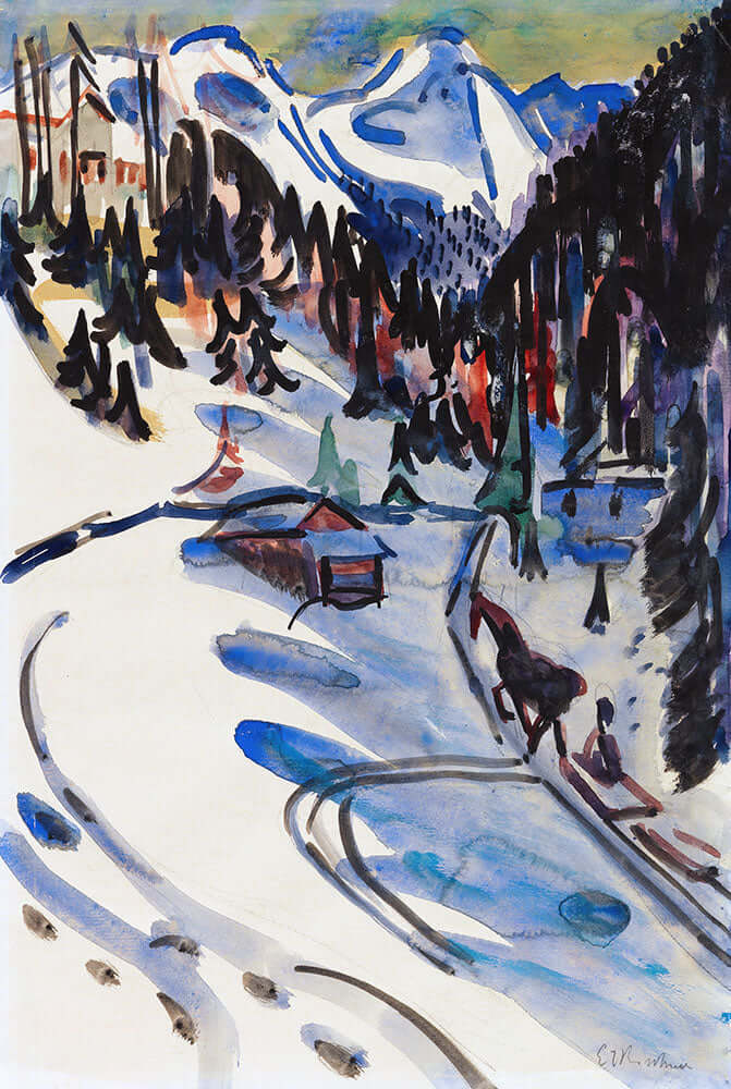 Sertigtal im Winter by Ernst Ludwig Kirchner - Art Print - Zapista