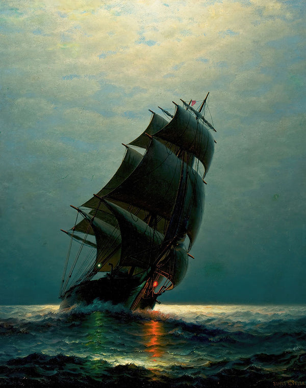 Ship in the Night by James Gale Tyler - Art Print - Zapista