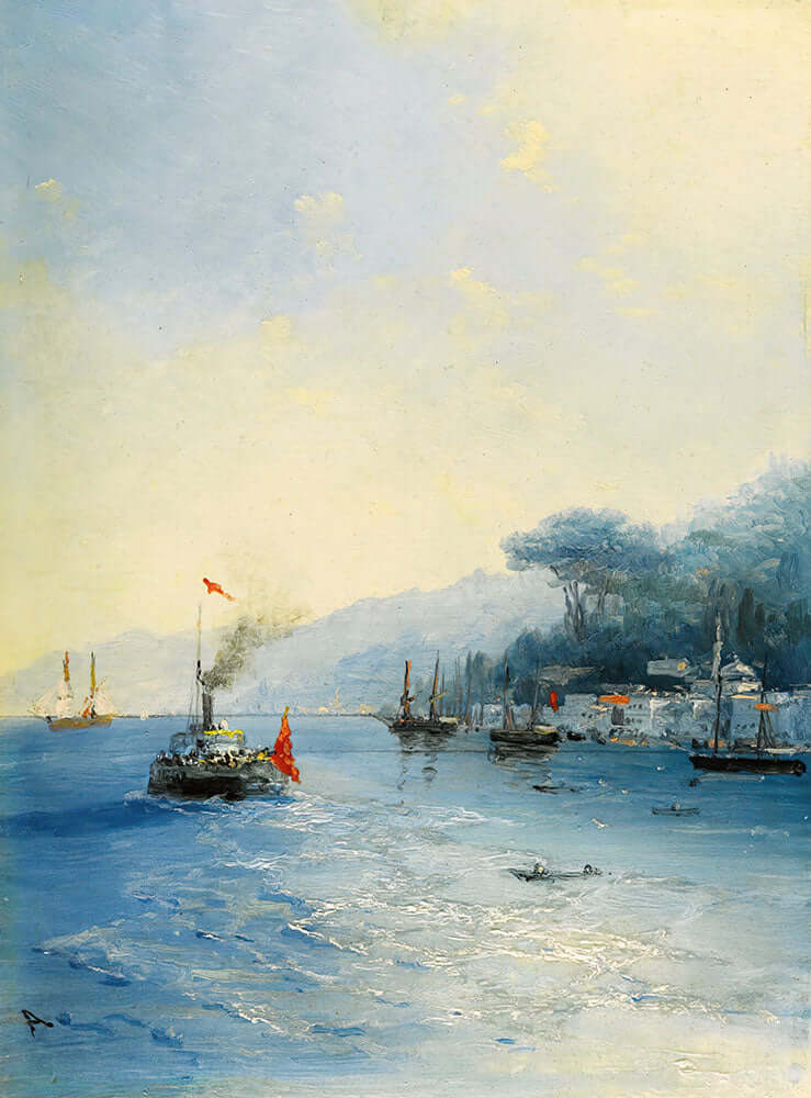 Shipping On The Bosphorus, Constantinople by Ivan Aivazovsky - Art Print - Zapista