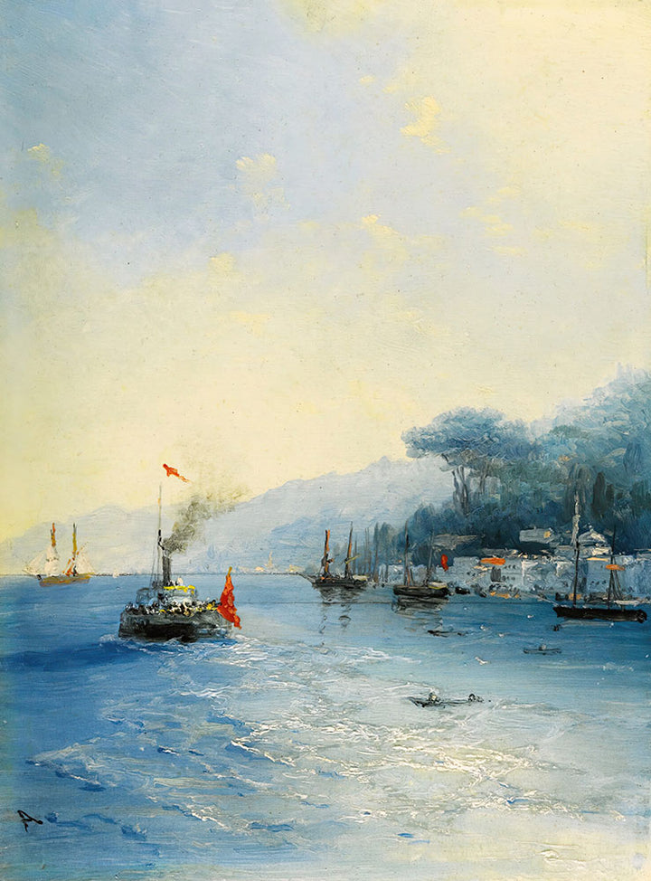 Shipping On The Bosphorus, Constantinople by Ivan Aivazovsky - Art Print - Zapista