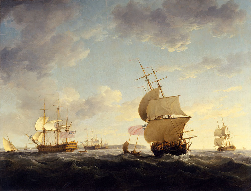 Shipping in the English Channel by Charles Brooking - Art Print - Zapista