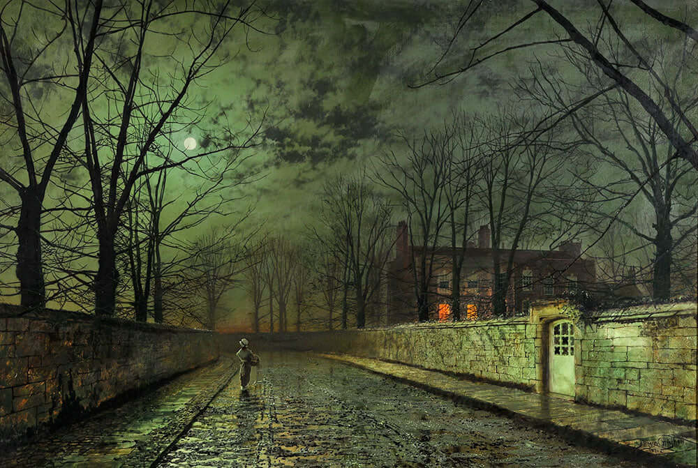 Silver Moonlight by John Atkinson Grimshaw - Art Print - Zapista