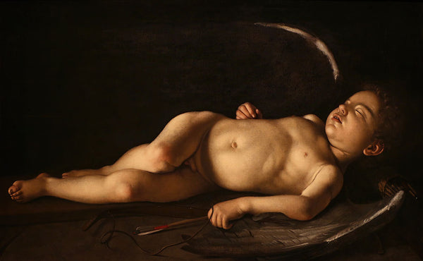 Sleeping Cupid by Caravaggio - Art Print - Zapista