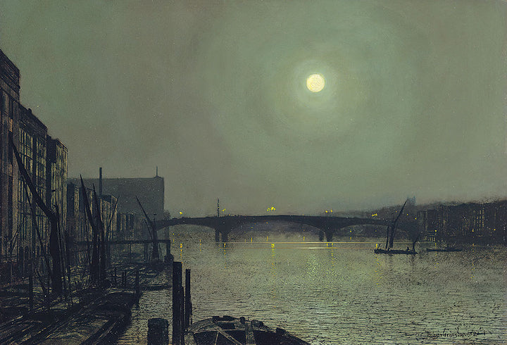 Southwark Bridge from Blackfriars by John Atkinson Grimshaw - Art Print - Zapista