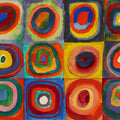Squares with Concentric Circles by Wassily Kandinsky - Art Print - Zapista