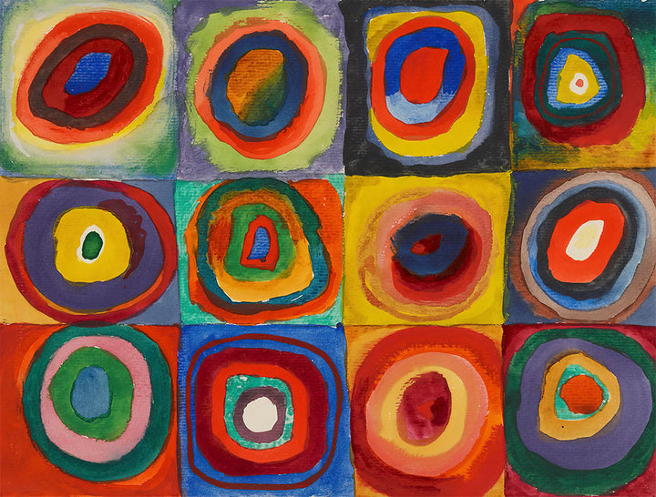 Squares with Concentric Circles by Wassily Kandinsky - Art Print - Zapista