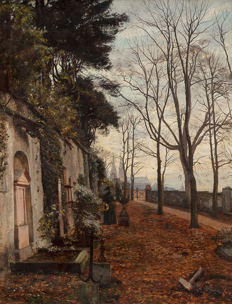 St. Alban Church Graveyard, Basel by Jacob Wagner - Art Print - Zapista