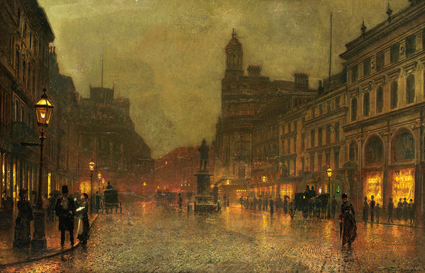 St Ann’s Square, Manchester by John Atkinson Grimshaw - Art Prıint - Zapista