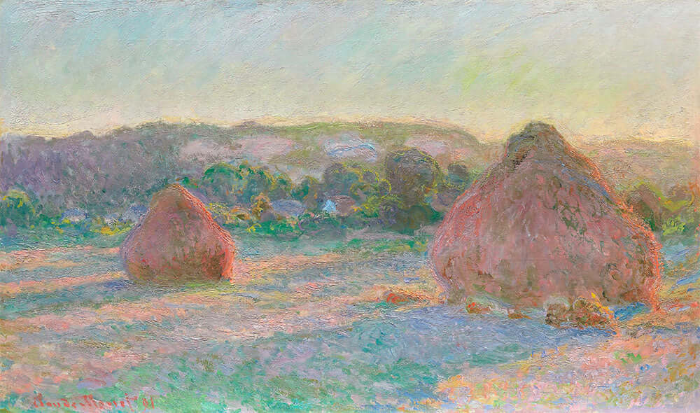 Stacks of Wheat (End of Summer) by Claude Monet - Art Print - Zapista