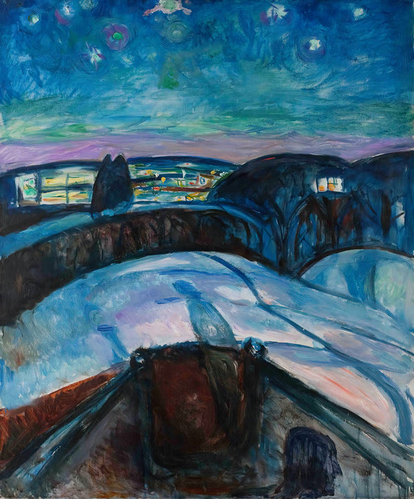 Starry Night by Edvard Munch - Art Print - Zapista