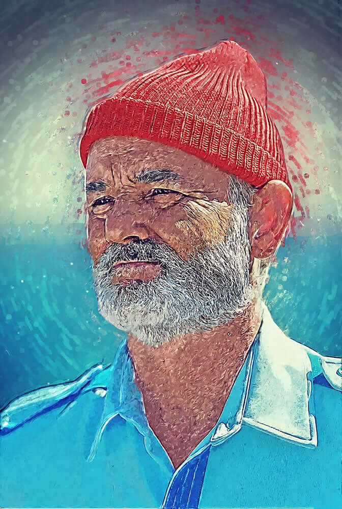 Steve Zissou - Art Print - Zapista