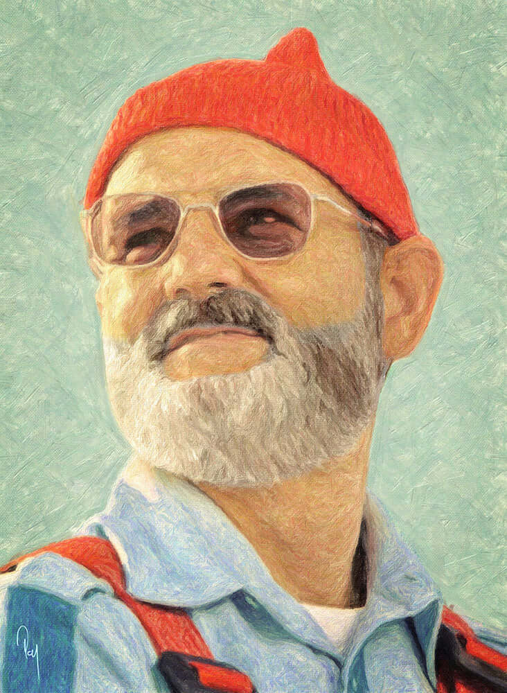 Steve Zissou - Art Print - Zapista